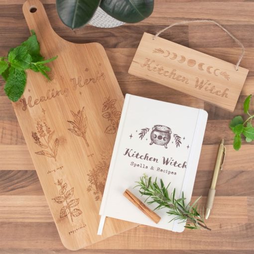 Healing Herbs Wooden Chopping Board - Image 3