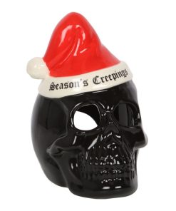 Seasons Creepings Skull Tealight Holder