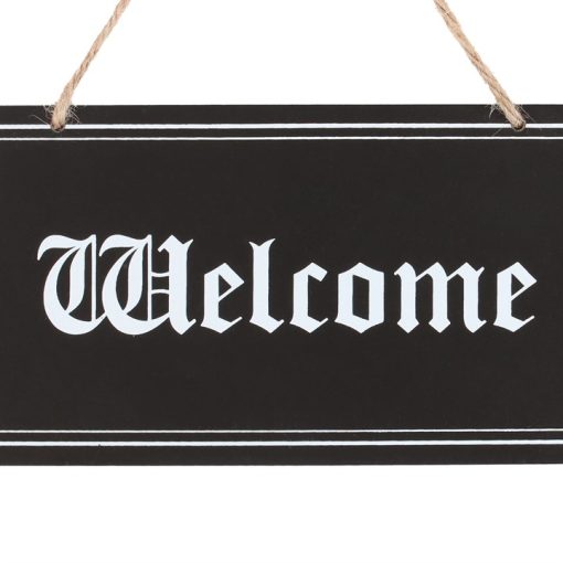 Gothic Welcome Hanging Sign - Image 2