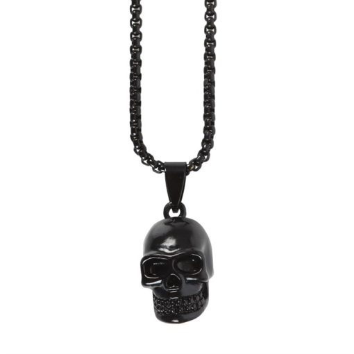 Black Obsidian Skull Necklace - Image 2