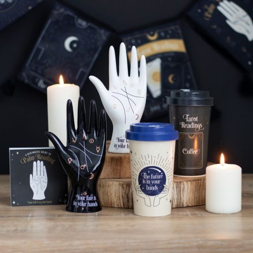 Black Ceramic Palmistry Hand Ornament - Image 5