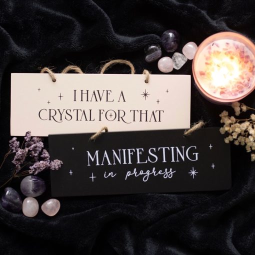 Manifesting In Progress Hanging Sign - Image 4
