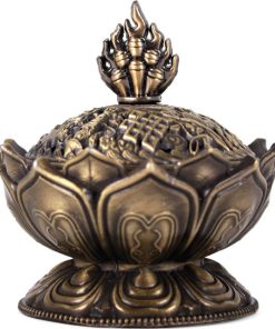 Metal Lotus Incense Cone Holder