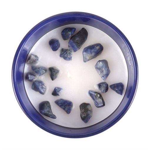 Taurus Amber & Vanilla Gemstone Zodiac Candle - Image 2