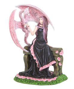 Elegant Dragon Figurine by Anne Stokes