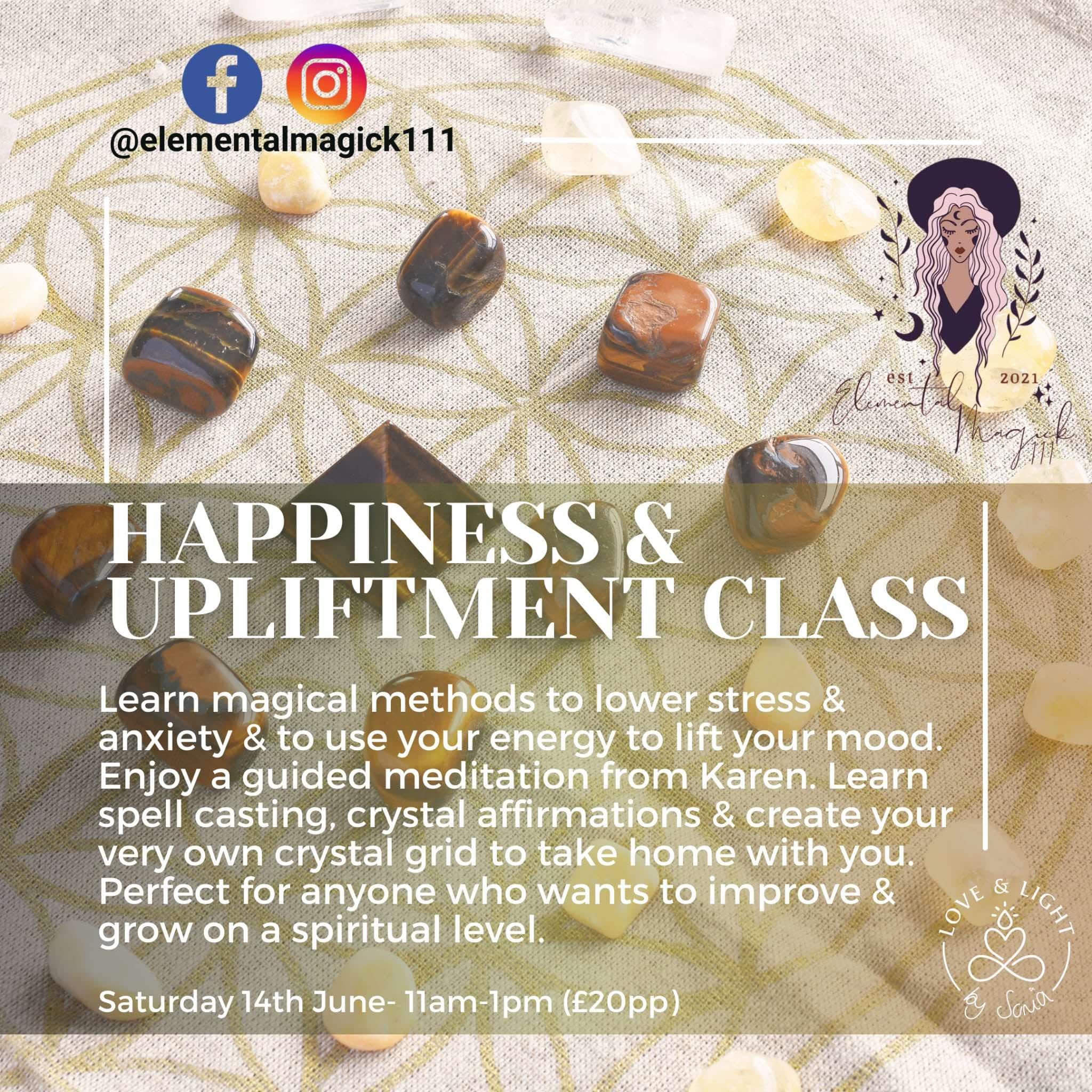 Happiness and Upliftment Workshop & Love & Light by Sonia