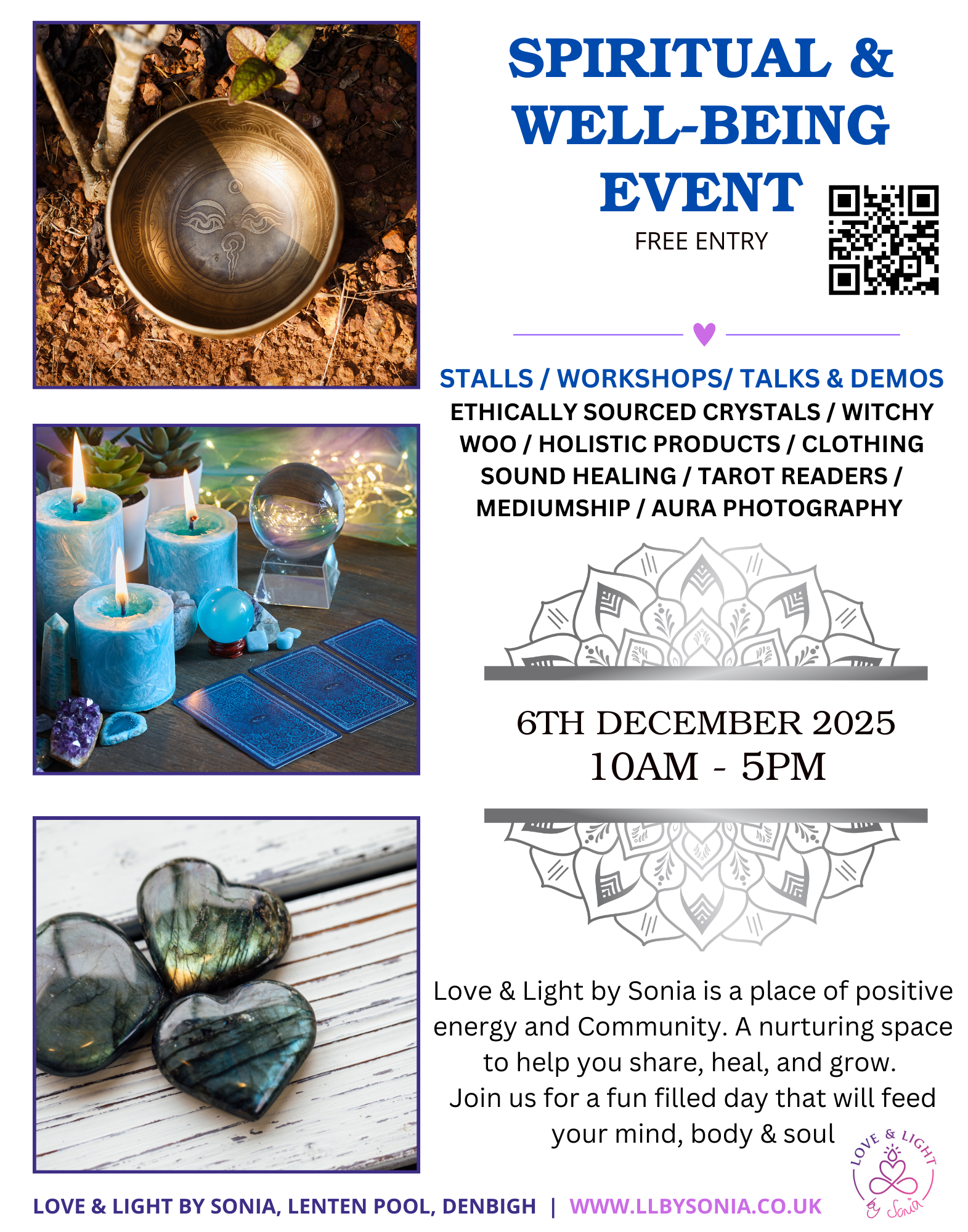 Winter Spiritual & Well-being Event at Love & Light by Sonia