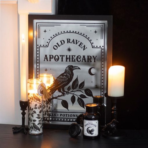 Old Raven Apothecary Mirrored Wall Art - Image 5