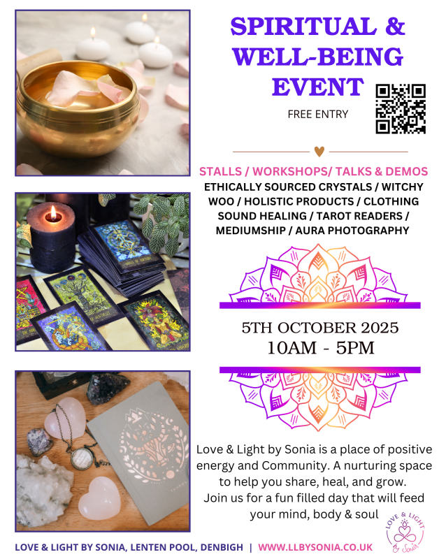 Autumn Spiritual & Well-being Event at Love & Light by Sonia