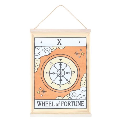 The Wheel of Fortune Vintage Tarot Wall Hanging - Image 2